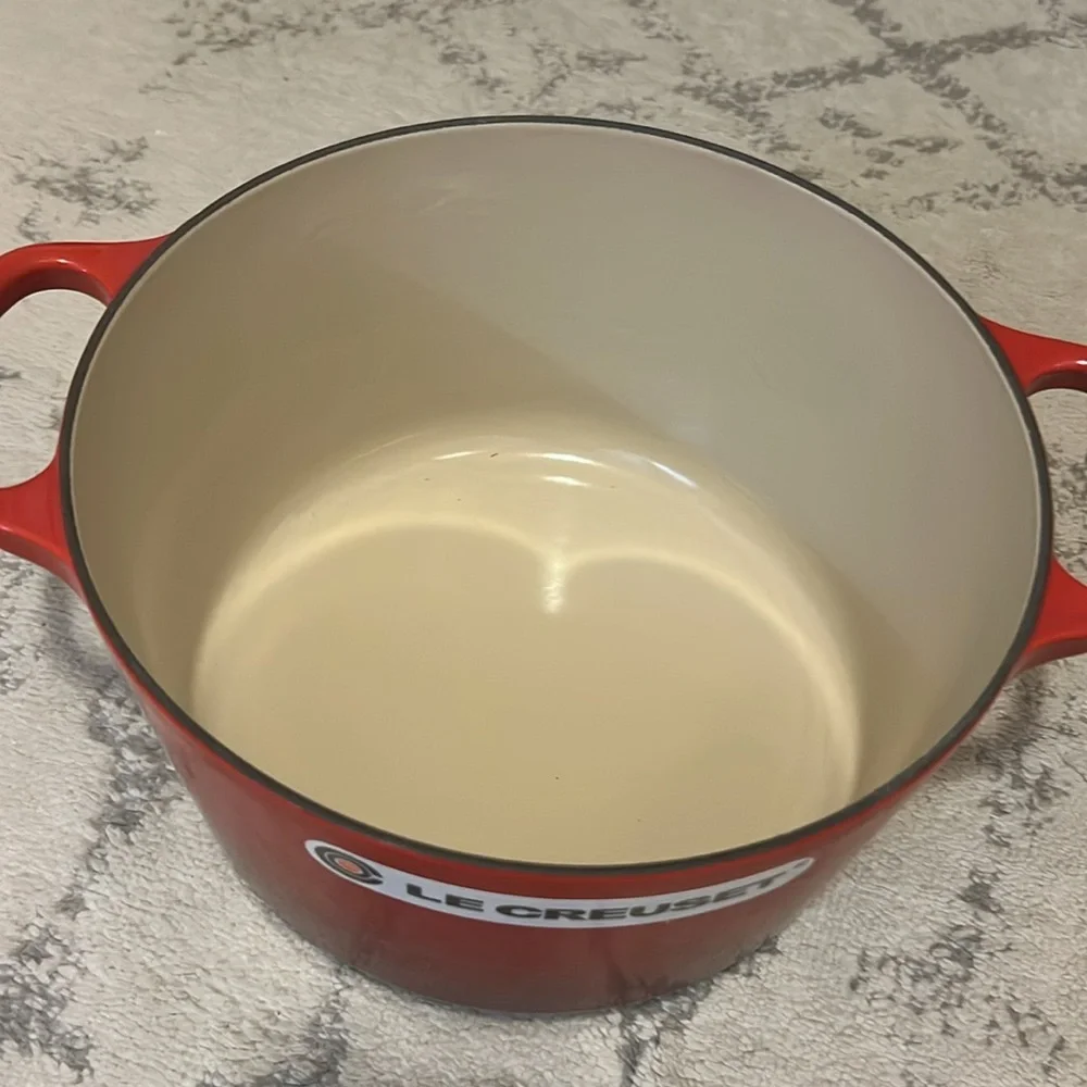 Le Creuset Red Enameled Cast Iron Cookware